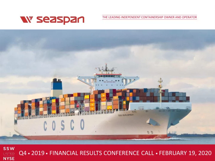 q4 2019 financial results conference call february 19 2020