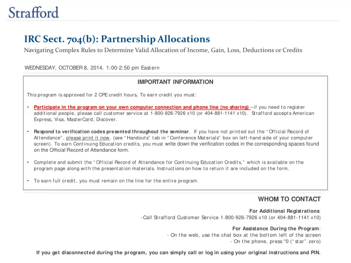 irc sect 704 b partnership allocations