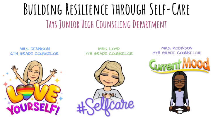 building resilience through self care