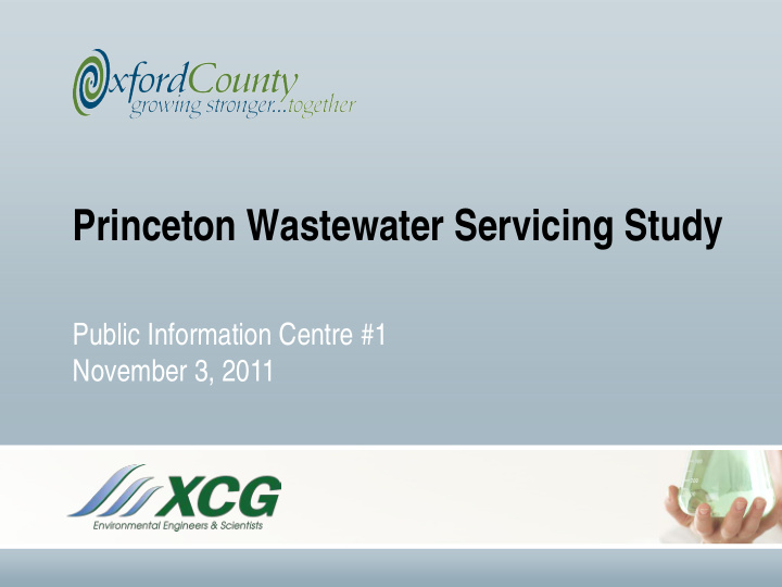 princeton wastewater servicing study