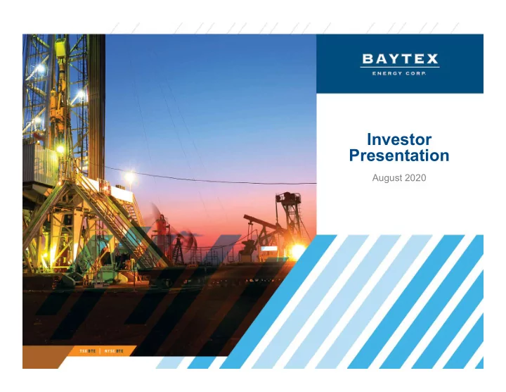 investor presentation