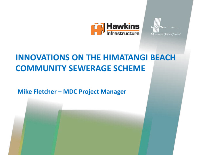innovations on the himatangi beach community sewerage