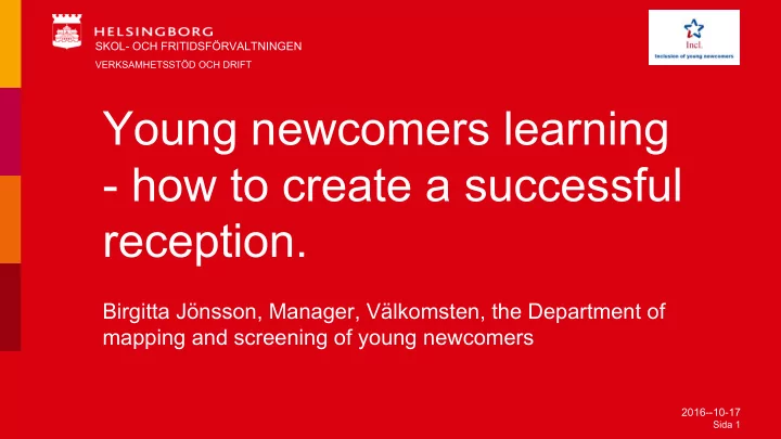young newcomers learning how to create a successful