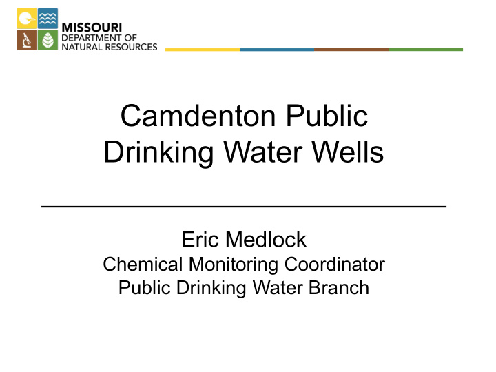 camdenton public drinking water wells