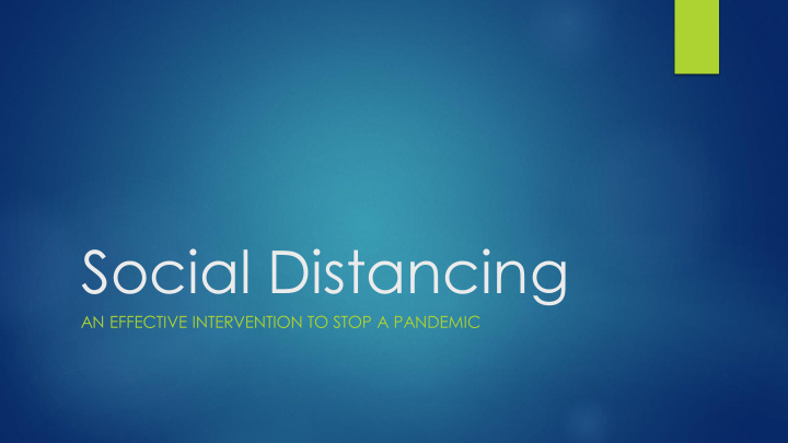 social distancing