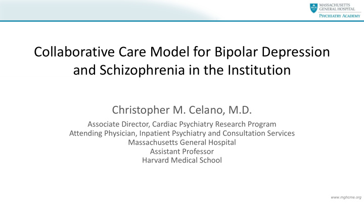 collaborative care model for bipolar depression and