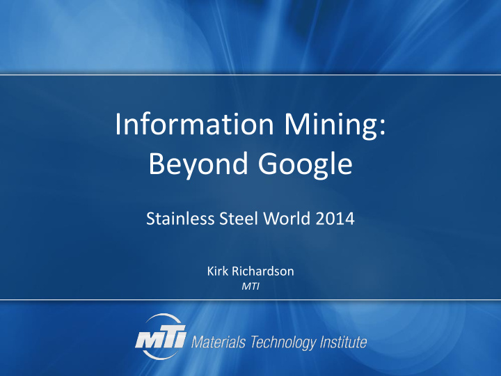 information mining