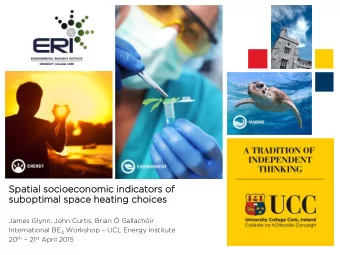 Spati  tial  al socioec  economi  onomic indic  icat  ators  ors of  suboptimal  ptimal space  e