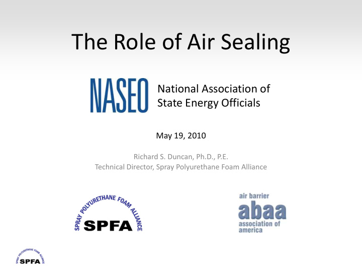 the role of air sealing