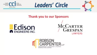 Thank you to our Sponsors  Cannabis  in Condominiums  Agenda  New Cannabis  Smoking  Legislation