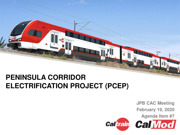 peninsula corridor electrification project pcep