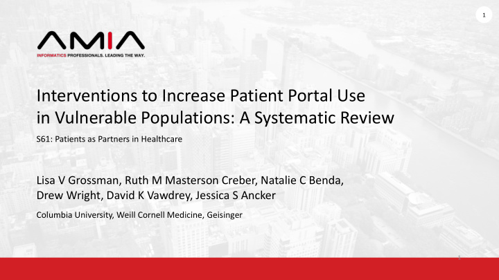 interventions to increase patient portal use