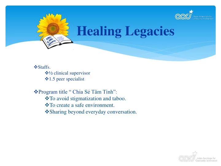 healing legacies