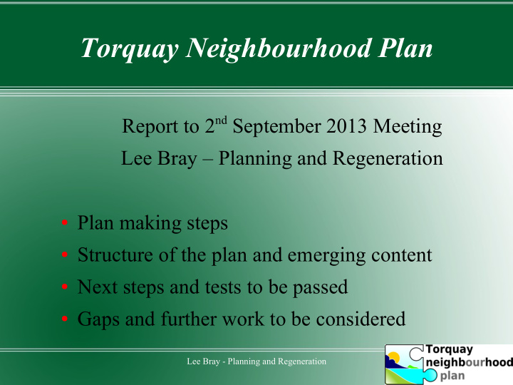 torquay neighbourhood plan