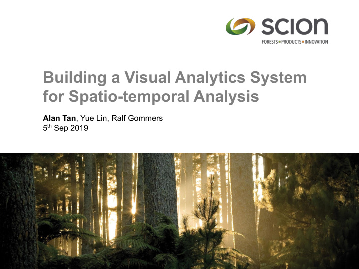 building a visual analytics system for spatio temporal