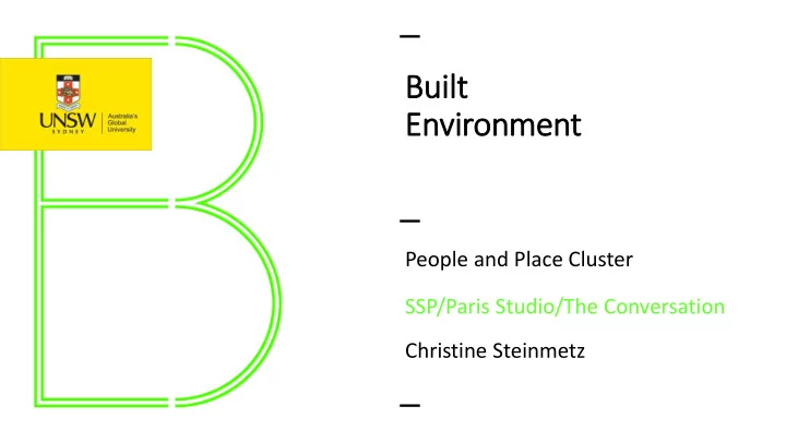 buil ilt environment