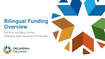 Overview  Dan Ruhl and Monty Guthrie  Oklahoma State Department of Education  English Learners vs.