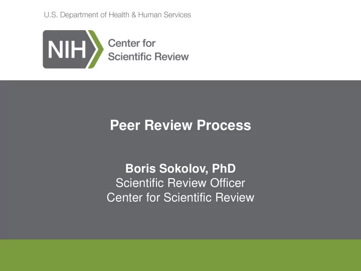 peer review process