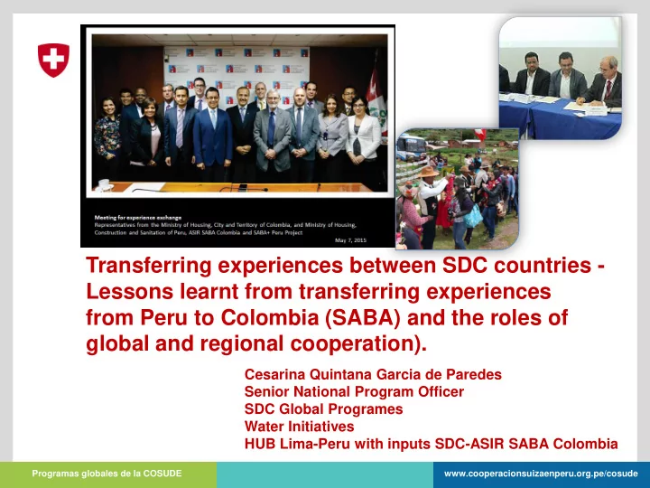 cesarina quintana garcia de paredes senior national