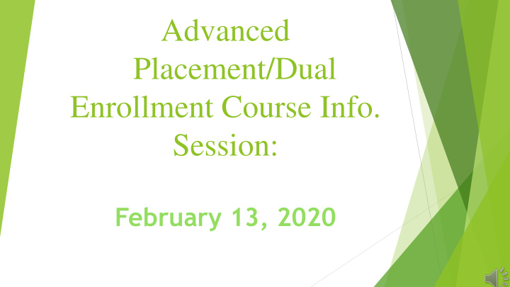 advanced placement dual