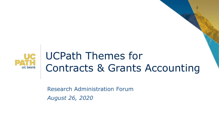 ucpath themes for contracts grants accounting
