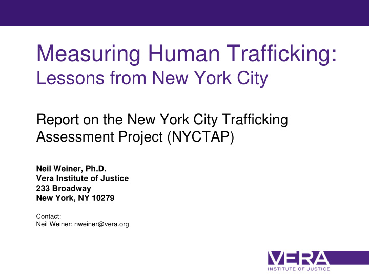 measuring human trafficking