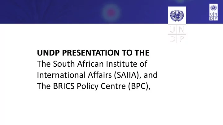 the south african institute of