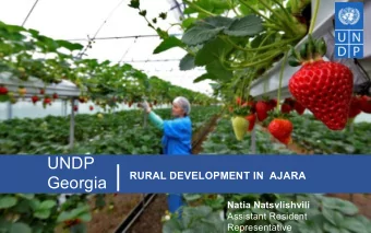 Georgia  Natia Natsvlishvili  Assistant Resident  Representative  Batumi, 2015  PROMOTE INCLUSIVE