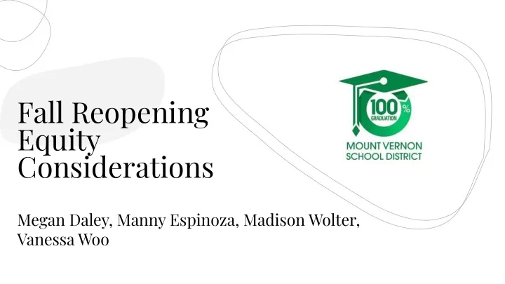 fall reopening equity considerations