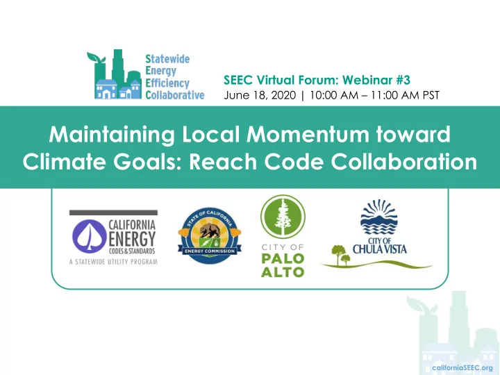 maintaining local momentum toward climate goals reach