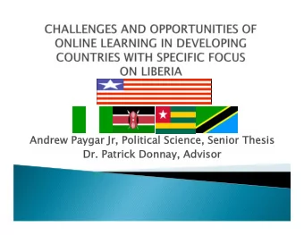 Andrew Paygar  Andrew Paygar Jr, Political Science,  Jr, Political Science, Senior Thesis  Senior