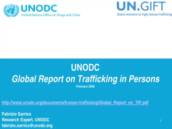 UNODC  Global Report on Trafficking in Persons  February 2009