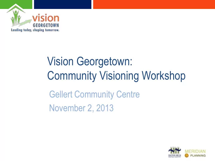 community visioning workshop