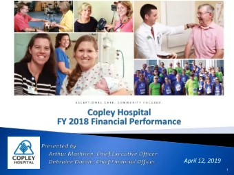 April 12, 2019  1  Drivers of 2.6% NPR shortage in FY18  Lower than expected utilization