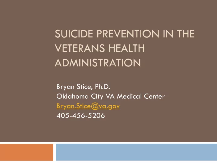 veterans health