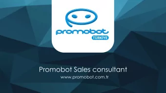 Promobot Sales consultant  www.promobot.com.tr
