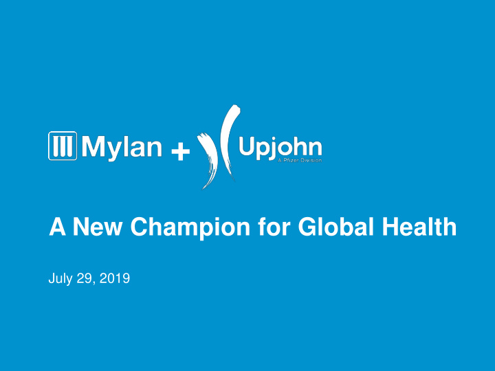 a new champion for global health july 29 2019 safe harbor