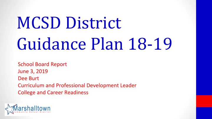 mcsd district guidance plan 18 19