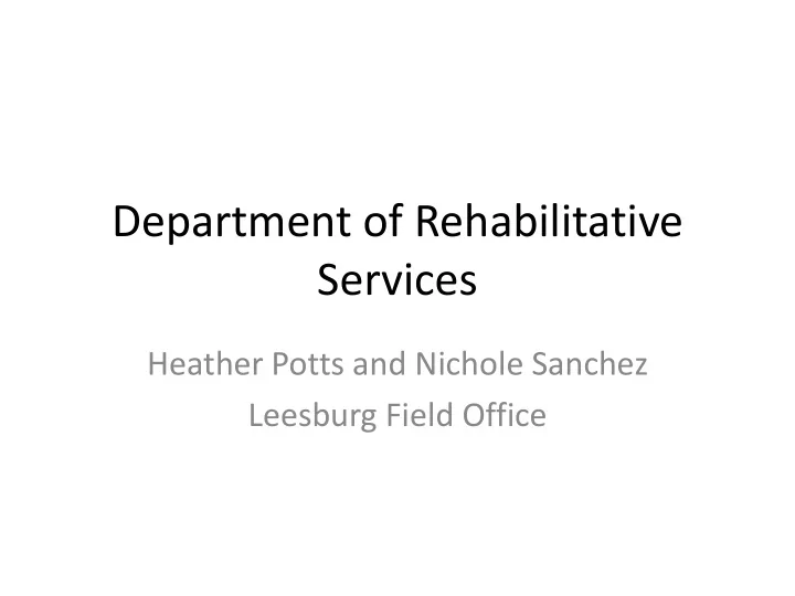 services