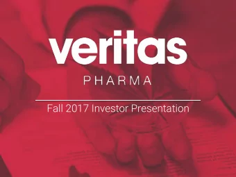 Fall 2017 Investor Presentation  Legal Disclaimer &amp; Forward Looking Information  CSE: VRT  |