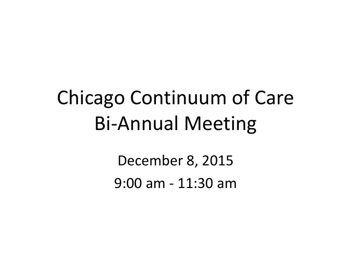 bi annual meeting
