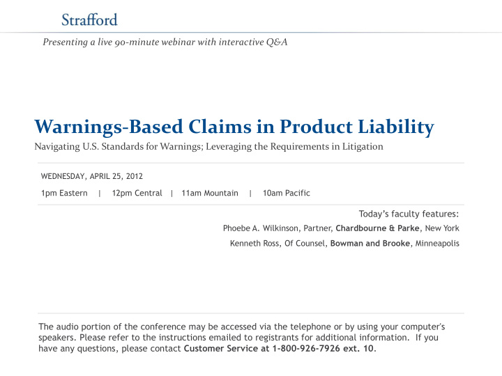 warnings based claims in product liability navigating u s