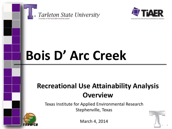 bois d arc creek