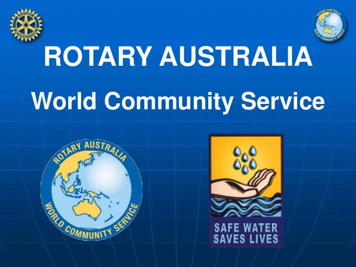 rotary australia