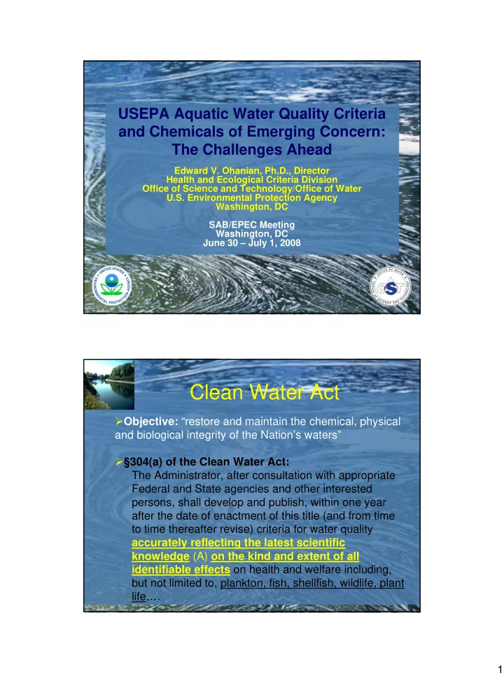 clean water act