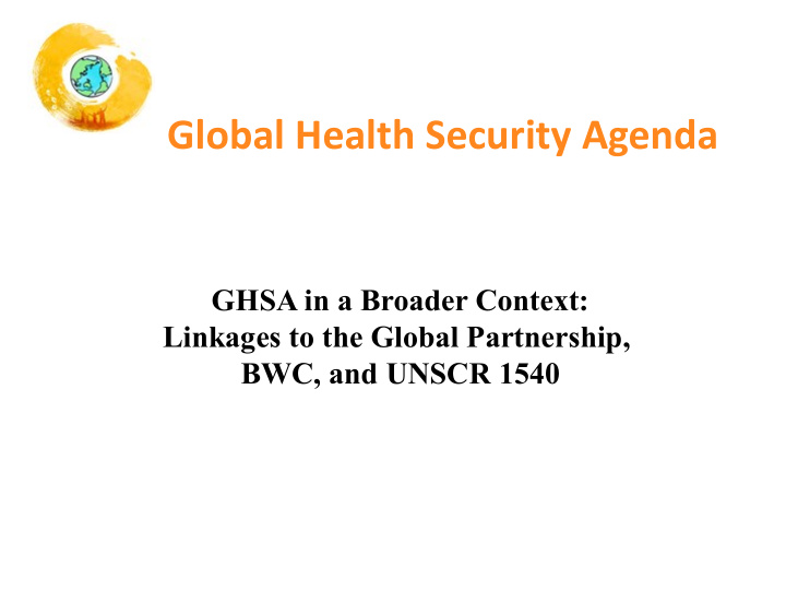 global health security agenda