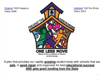 safe , in good repair and organized for best educational success  AND gets grant funding from the