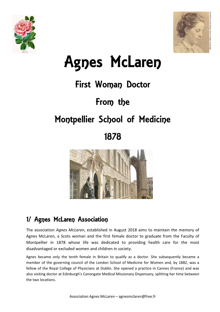 agnes mclaren