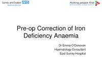 deficiency anaemia