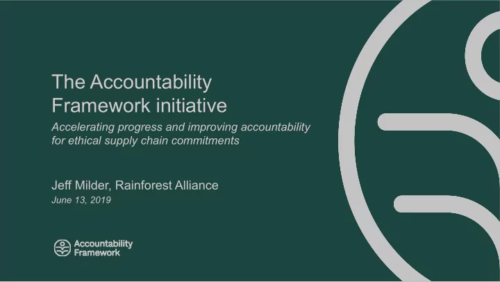 the accountability